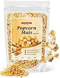 Feinwälder® 1kg Popcorn-Mais Mushroom Variante - Frisches Popcorn, Glutenfrei & Vegan Ideal für Heimkino, Snacks & Events Popcornmais Geschmacksneutral ohne Zusätze Puffmaiskörner für Popcornmaschine