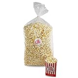 Popcornloop Kino Popcorn Sack Süß ca.100 Liter 4 kg inklusive 100 Popcorntüten Gratis Dazu Frisch und Verzehrbereit für Feste Events Veranstaltungen Partys Festivals