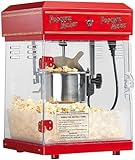 Rosenstein & Söhne Popcornmaschine: Profi-Retro-Popcorn-Maschine'Cinema' mit Edelstahl-Topf im 50er-Stil (Popcornmaschine Profi)